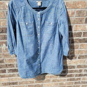 Duluth Trading Denim Tunic Size L